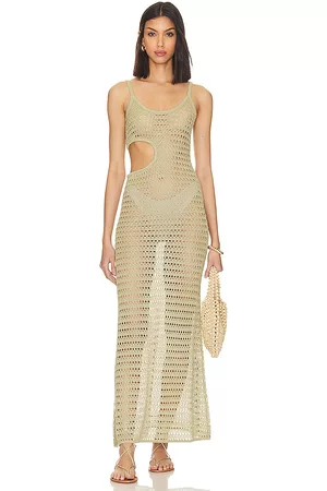 Tularosa Donna Vestiti lunghi cut out - Kylen Cut Out Knit Maxi Dress in - Sage. Size L (also in XS, XXS, S, M, XL).