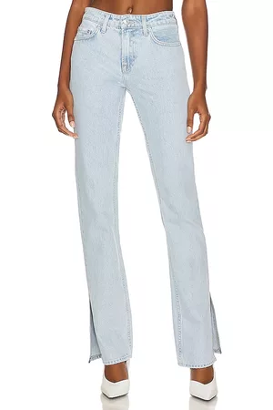 GRLFRND Hailey Low Rise Boot With Slit Hem in