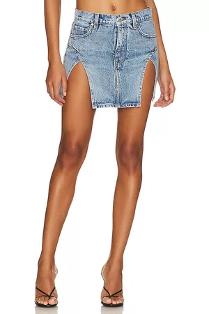 GRLFRND Jasmine Mini Skirt With Double Slit in