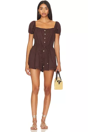 Free People Donna Tute corte - A Sight For Sore Eyes Romper in - Brown. Size L (also in XS, S, M, XL).
