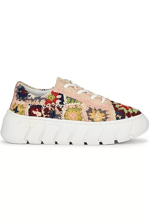 Free People Donna Sneakers - Catch Me If You Can Crochet Sneaker in - Cream. Size 36 (also in 41, 37, 38, 39, 40).