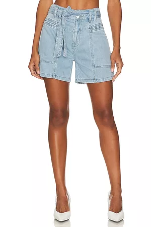 Hudson Donna Pantaloncini - High Rise Utility Short in - Blue. Size 23 (also in 24, 25, 26, 27, 28, 29, 30, 31, 32, 33).