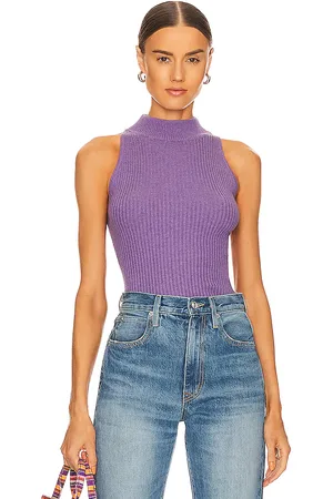 AUTUMN CASHMERE Rib Mock Halter in