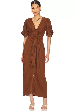 Free People Donna Vestiti midi - Vintage Summer Midi Dress in - Chocolate. Size L (also in XS, S, M).