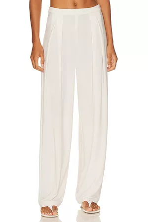 Norma Kamali Tapered Pleated Trouser in