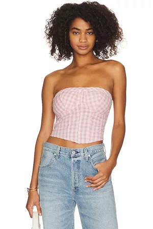 Free People Donna Camicie - Leilani Tube Top in - Pink. Size L (also in S, XS, M, XL).