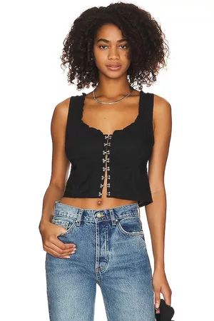 Free People Donna Corsetti - Amelia Corset Top in - . Size L (also in S, XS, M, XL).