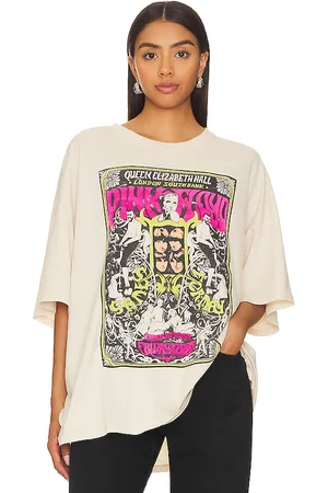 DAYDREAMER Pink Floyd Queen Elizabeth Poster Oversized Tee in