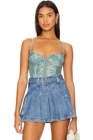 Free People X Intimately FP Night Rhythm Corset Bodysuit In in