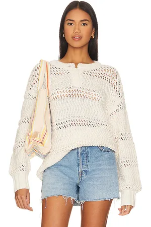Lovers And Friends Mara Henley Open Stitch Sweater in
