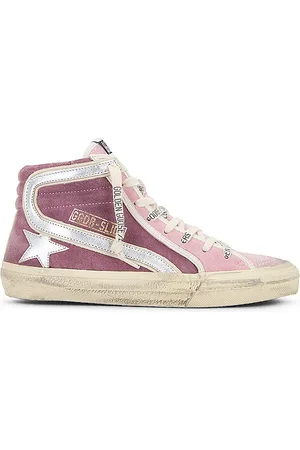 Golden Goose Slide Sneaker in Violet Silver & Ivory
