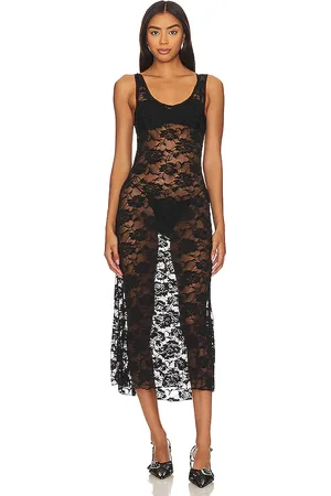 Indah Amara Lace Midi Dress in