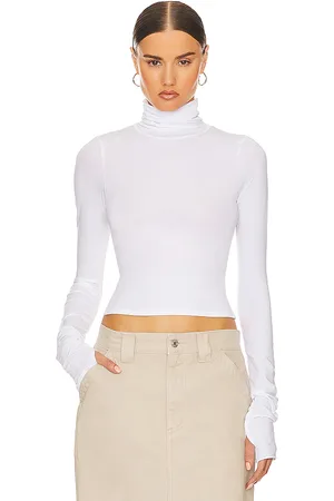 Helsa Long Sleeve Turtleneck in 2nd Skin Jersey in