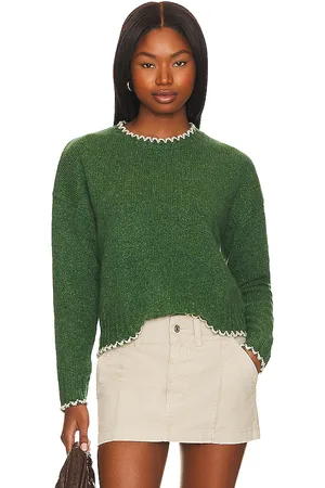 AUTUMN CASHMERE Tipped Crew Neck in
