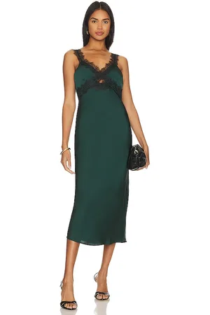 Minkpink Erin Lace Trim Midi Dress in