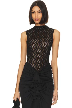 BUCI Sheer Lace Tank in