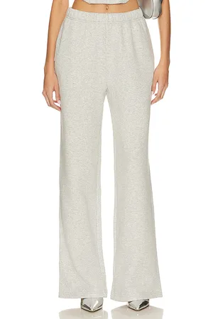 GOOD AMERICAN Brushed Fleece Wide Leg Pant in