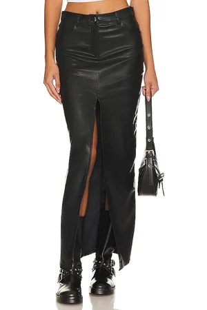 superdown Alina Faux Leather Skirt in