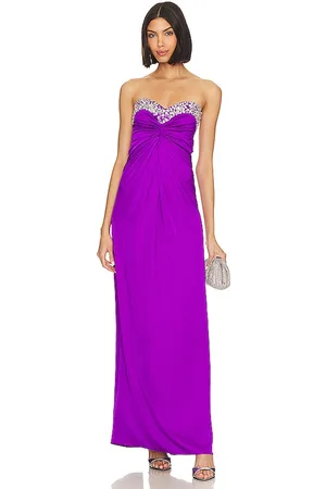 PATBO Hand-beaded Strapless Gown in