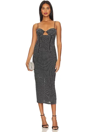 Bardot Aisha Diamonte Midi Dress in