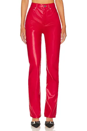 AFRM Faux Leather Heston Straight Leg Pants in