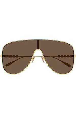 Gucci Lettering Mask Sunglasses in