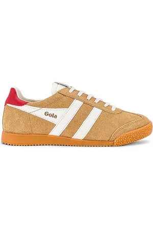 Gola Elan Sneaker in Carmel Off White & Deep Red