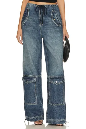 GRLFRND Alix Wide Leg Drawstring Cargo in