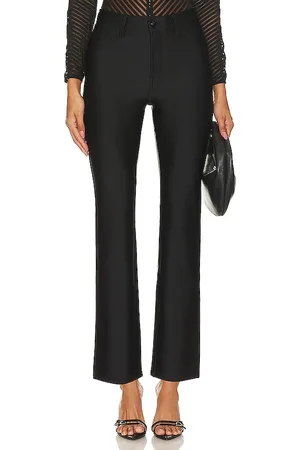 GOOD AMERICAN Shine Compression Good Waist Straight Pant in