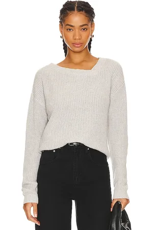 Bobi Asymmetric Neck Sweater in