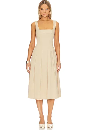 WeWoreWhat Corset Pleated Midi Dress in