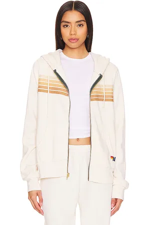 AVIATOR NATION 5 Stripe Zip Hoodie in