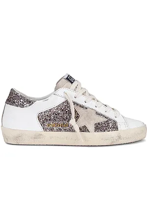 Golden Goose Super Star Sneaker in Glitter White & Seed Pearl
