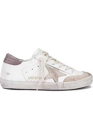 Golden Goose Super Star Sneaker in White Beige & Light Brown