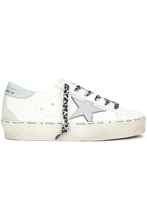 Golden Goose Hi Star Sneaker in Optic White Gray Dawn Orchid Hush Aqua Grey & Ice