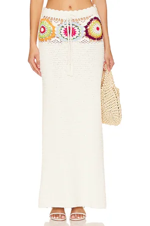 Lovers And Friends Kestrel Crochet Maxi Skirt in