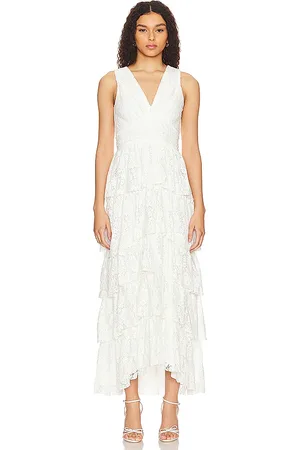 1. STATE Cascading Ruffle Maxi Dress in