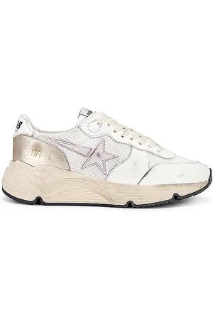 Golden Goose Running Sneaker in White Orchid Hush & Platinum