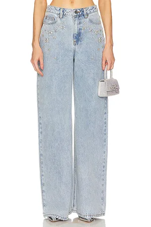Self-Portrait Embellished Wide Leg in