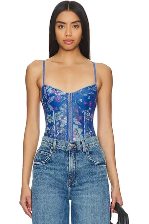 Free People X Intimately FP Printed Night Rhythm Bodysuit In in