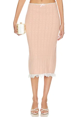 For Love & Lemons Andy Midi Skirt in