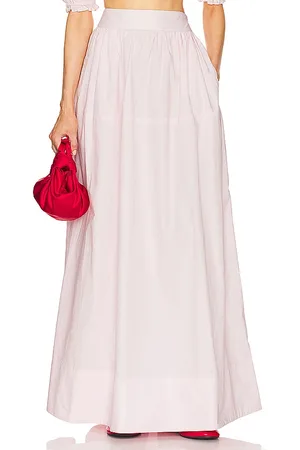 Helsa Poplin Maxi Skirt in