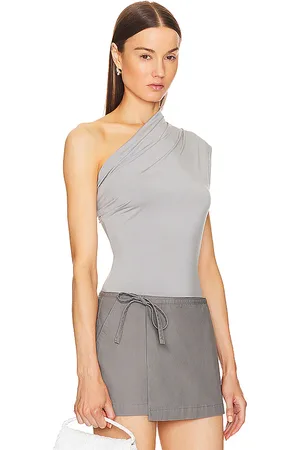Helsa Jersey Asymmetrical Top in