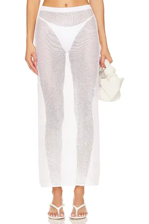 Camila Coelho Anette Sheer Maxi Skirt in
