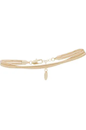 Ettika Slinky Snake Double Chain Anklet in