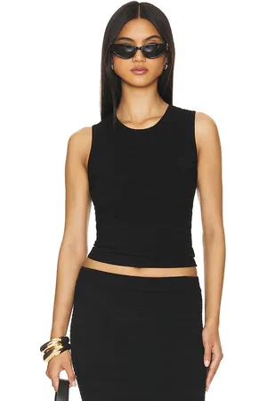 AUTUMN CASHMERE Broken Stitch Crop Tank in