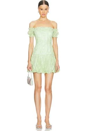 KIM SHUI Lace Mini Dress in