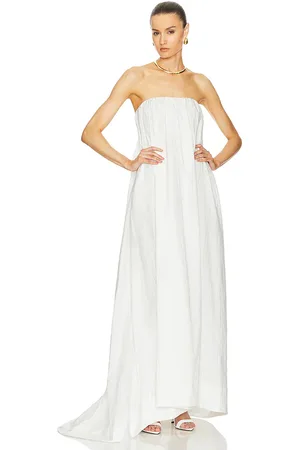 Helsa Crinkle Pleated Gown in