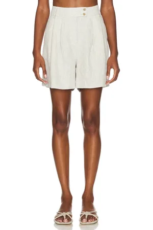 Central Park West Beckett Linen Shorts in