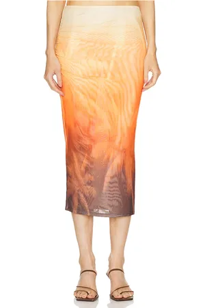 SER.O.YA Nia Mesh Midi Skirt in